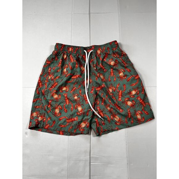 Cove Mens' Size Small Swim Trunks Lobster And Crab Pattern C29 - Picture 1 of 6